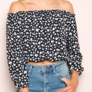 Brandy Melville Off Shoulder Maura Top